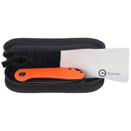 CIVIVI Knife Elementum Flipper Orange G10, Black Stonewashed (C907Y)