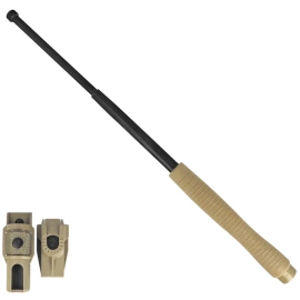 Pałka teleskopowa hartowana ESP Ergonomic 16'' Khaki (ExB-16HE-KH-BK BH-54)