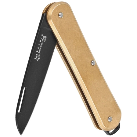 Scyzoryk Fox Vulpis Brass, Black Top Shield M390 (FX-VP130 OTB)