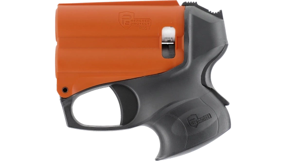 Miotacz gazu pieprzowego Umarex P2P PGS II KIT z latarką, czarno-pomarańczowy (2.2058-1)