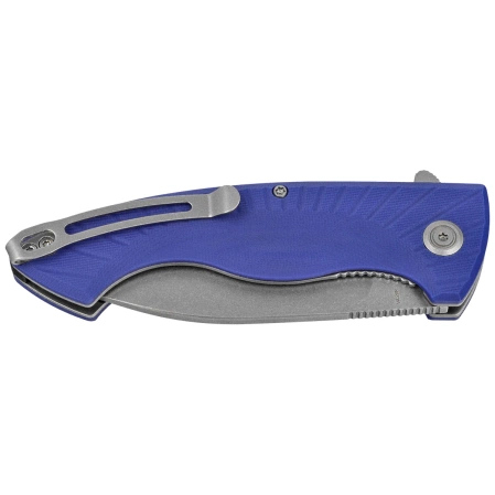 Nóż składany Kubey Timberwolf Blue G10, Stonewashed 14C28N (KU208G)