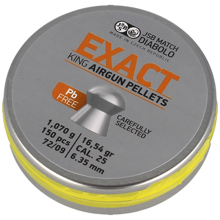 JSB Exact King Pb Free 6.35 mm Pellets, 150 pcs (1008-02-150)