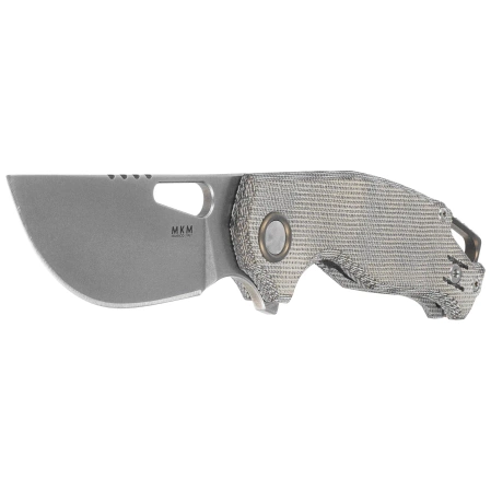 Nóż składany MKM Vincent Green Canvas Micarta, Stonewashed MagnaCut by Jesper Voxnaesi (MK VCM-GC)