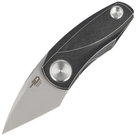 Nóż składany Bestech Tulip Frame Lock Black Titanium, Fine Stonewashed M390 by Ostap Hel (BT1913E)