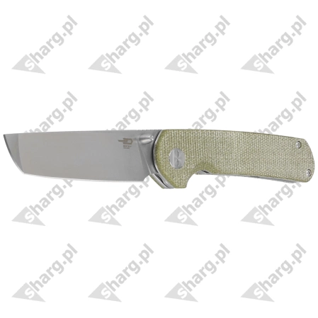 Nóż składany Bestech Sledgehammer Beige Micarta, Satin / Stonewashed D2 (BG31D)