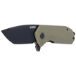Kubey Knife Campe, Green G10, Dark Stonewashed D2 (KU203H)