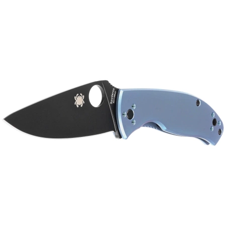 Nóż składany Spyderco Tenacious R.I.L. Blue Titanium, Black 8Cr13MoV by Eric Glesser (C122TIBLBKP)