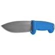 Demko FreeReign Drop Point Knife Blue Rubberized, Satin AUS10A by Andrew Demko (FR-10A-BLUE-DP)