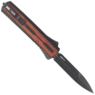 Nóż automatyczny OTF Tekto A7 Zastava S/P Black Aluminium/Red Wood, Black CPM S35VN