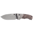 Remette WD107-TB Knife Gray Titanium/Carbon Fiber, Hand Grinding Satin M390 (WD107-TB)