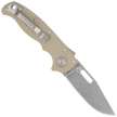 Demko AD20.5 Clip Point Knife Coyote Tan G10, Stonewashed CPM 3V by Andrew Demko (205-3V-CTCP)