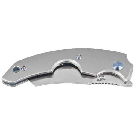 Fox Virtus Gray Titanium Folding and Cigar Knife, Satin Becut (FX-541 TI)