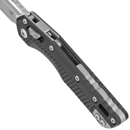 Microtech MSI S/E Ram-Lok Black Tri-Grip Polymer, Apocalyptic M390MK by Tony Marfione (210T-10APPMBK)