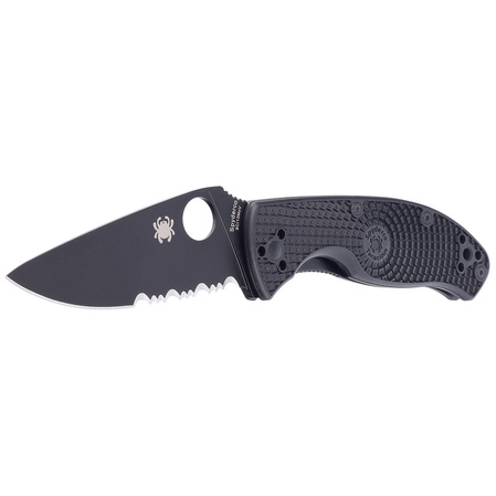 Nóż składany Spyderco Tenacious Lightweight Black FRN, Black Combo 8Cr13MoV by Eric Glesser (C122PSBBK)