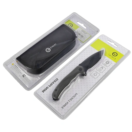 Nóż składany Civivi Mini Praxis OD Green G10, Black Stonewashed D2 (C18026C-1CP)