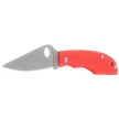 Spyderco Grasshopper Knife Red G10, Satin 12C27 (C138GRDP)