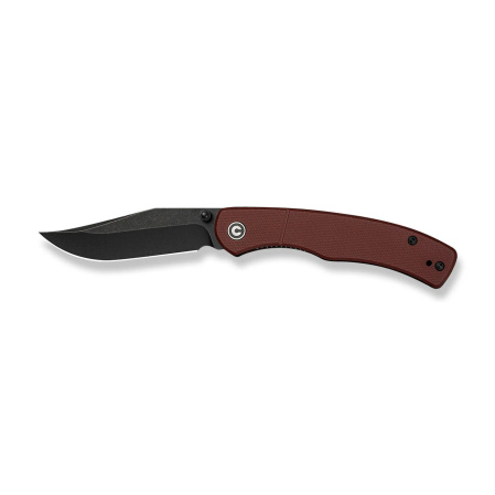 Civivi Clingman Knife Burgundy G10, Black Stonewashed Nitro-V by Taylor Martin Best Damn EDC (C23065-2)