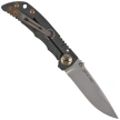Spartan Blades Harsey 3.25 Folder Plague Doctor Black/Gold Titanium, Stonewashed MagnaCut by William W. Harsey (SF10DOCTOR BK)