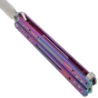 Nóż motylkowy Third Decor Habitat Balisong Rainbow Titanium Stainless Steel, Satin 420 (K2920W)