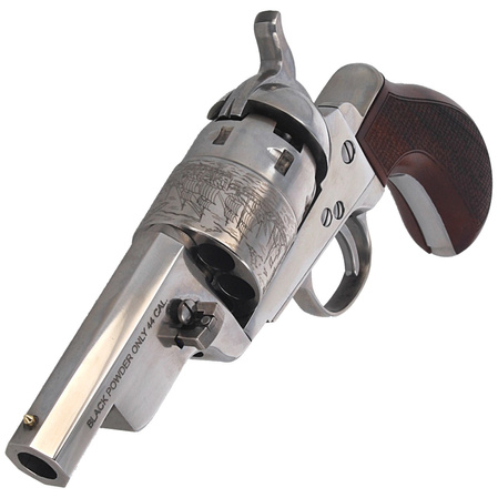 Rewolwer Pietta 1851 Colt Navy Yank Steel Old Silver Snubnose .44 (YASOS44MTLC)