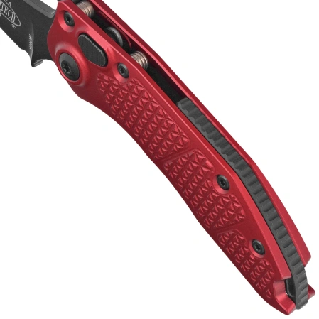 Nóż automatyczny Microtech Stitch-A S/E Merlot Aluminium, Black M390 by Borka Blades and Tony Marfione (169-1MR)
