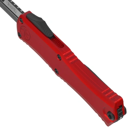 Nóż automatyczny OTF Microtech Hera II Mini Bayonet Red Aluminium, Black M390MK by Tony and Sean Marfione (1701M-1RD)