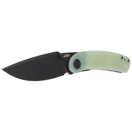 Kubey Knife Momentum Jade G10, Dark Stonewashed AUS-10 by Sherif Manganas (KU344J)
