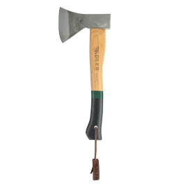 Adler Rheinland Hatchet Green/Black Hickory Wood, C60 Carbon Steel (201.0H060A012)
