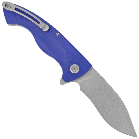Nóż składany Kubey Timberwolf Blue G10, Stonewashed 14C28N (KU208G)
