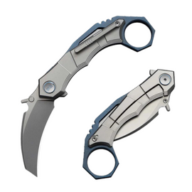 WeKnife Tayra Gray Titanium, Stonewashed M390 (WE24069-2)