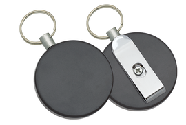 Barbaric Retractor with Clip Black ABS, 100cm (16247)