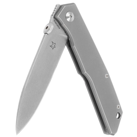 Nóż składany Fox The Sicilian Grey Titanium, Stonewashed N690 by Bob Terzuola (FX-525 TI)
