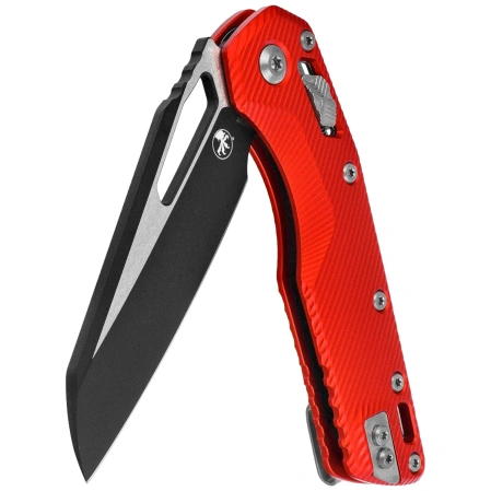 Microtech MSI S/E Knife Fluted Red Aluminum, Black M390MK by Tony Marfione (210-1FLRD)