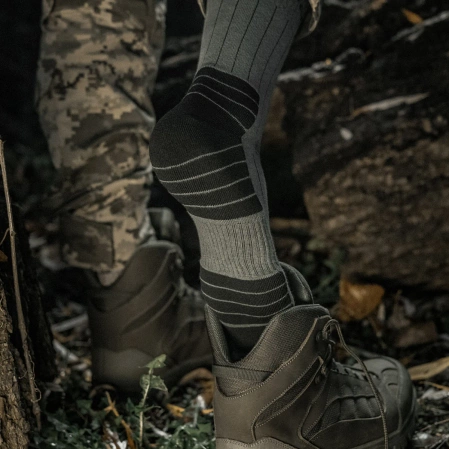 M-Tac Ranger Tactical Socks, Olive (SHKLV-SHKR-TACT-RNG-43-45)