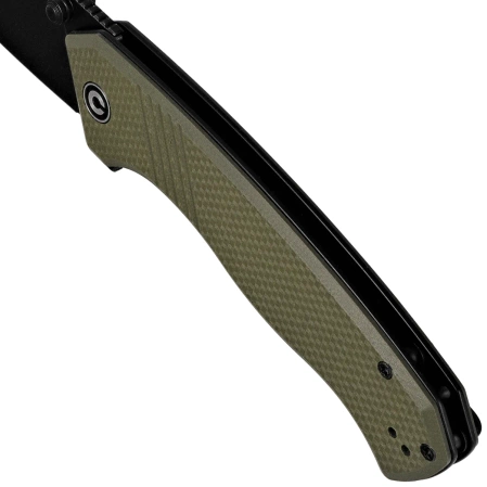 Civivi Placoid OD Green G10 Knife, Black Stonewashed 14C28N (C23079-3)