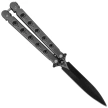 Martinez Albainox Balisong Skull Knife RainBlack Steel, RainBlack 3Cr13Mov (02278)