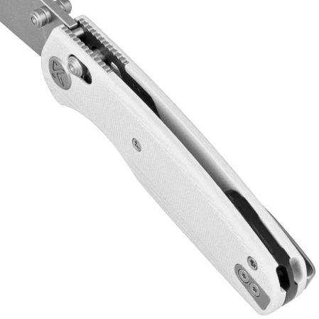 Nóż składany Kubey Breeze White G10, Stonewashed 14C28N by Caleb Waltman (KU288E)