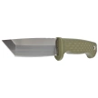 Demko FreeReign Tanto Knife OD Green Rubberized, Satin AUS10A by Andrew Demko (FR-10A-TOD)