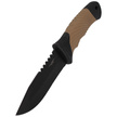 Herbertz CJH Coyote Brown Plastic/Black Rubber Knife, Black 420 (585412)