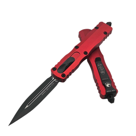 Microtech Dirac Delta D/E OTF Knife Red Aluminum, Black M390 by Tony Marfione (227-1RD)