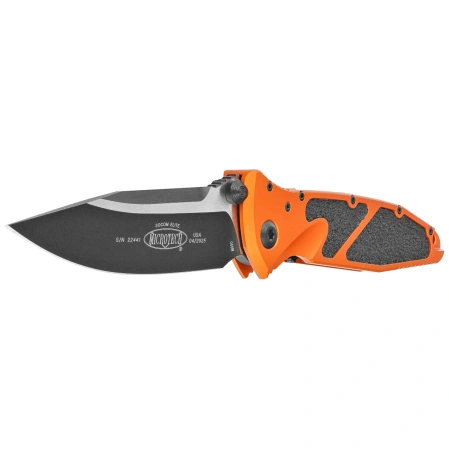 Microtech Socom Elite S/E-M Knife Orange Tangerine Aluminum, Black M390MK by Tony Marfione (160-1OT)