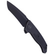 WE Knife Press Check Black Ti / Black G10, Black Stonewashed CPM 20CV by Allen Elishewitz (WE20078A-1)
