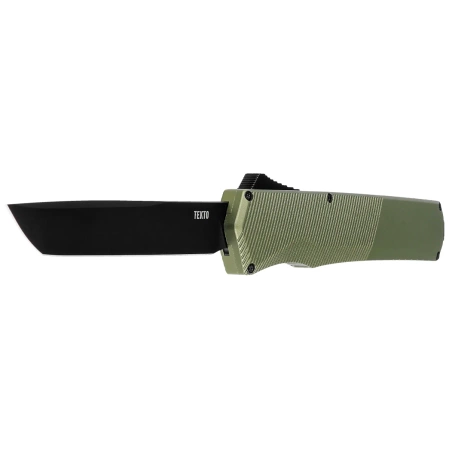 Tekto A5 Spry T/E OD Green Aluminum OTF Knife, Black CPM S35VN