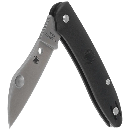 Nóż składany Spyderco Roadie XL Black FRN, Satin M398 by Sal Glesser (C267BKP)