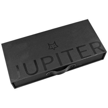 Fox Jupiter Gray Titanium/Jungle Wear Fatcarbon, Acid Stonewashed M390 by Denis Simonutti knife (FX-555 TICF)