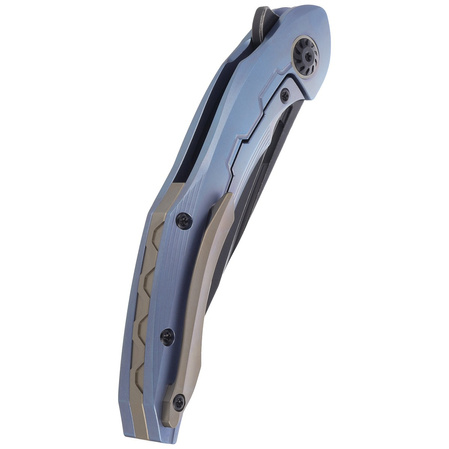 Bestech Marukka Blue Titanium, Black Stonewashed M390 by Kombou Knife (BT2002B)