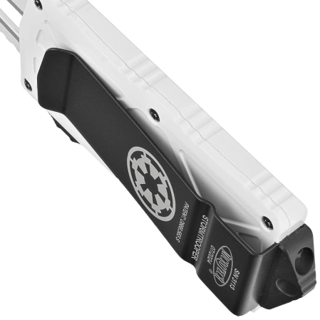 Nóż automatyczny OTF Microtech Exocet T/E Storm Trooper Signature White Aluminium, White M390 by Tony Marfione (158-1ST)