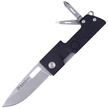 Maserin D-Dut 214 Black Aluminum, Stonewashed 440C by Bonus Knife/Multi-Tool (214/N)