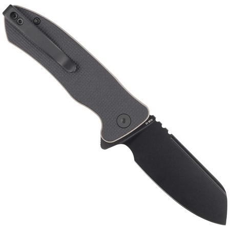 Nóż składany Kubey Creon Black/Tan G10, Blackwashed AUS-10 (KU336F)
