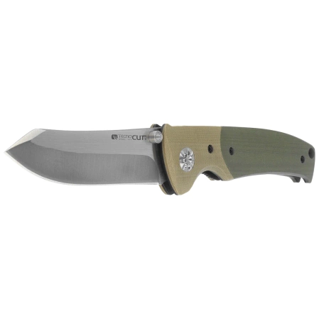Tecnocut TCN6526TG-S Knife - Green/Khaki G10, Satin 440